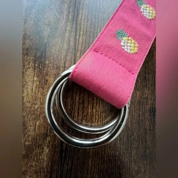 J.Crew | unisex pineapple ribbon belt. Size: M/L - Picture 2 of 9